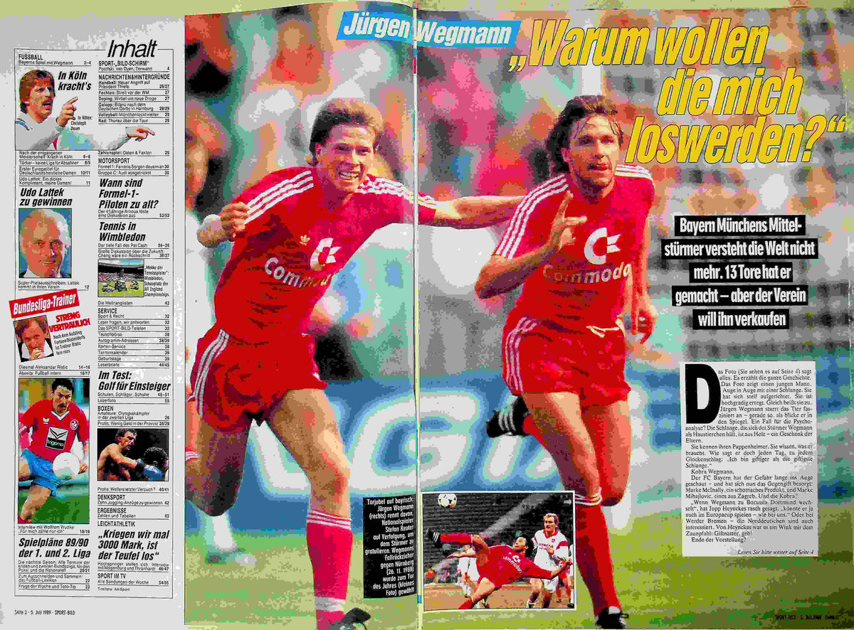 Inhaltsverzeichnis Sport Bild 28/1989