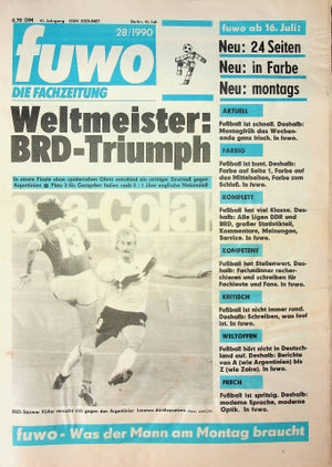 Fuwo Fussballwoche 28/1990