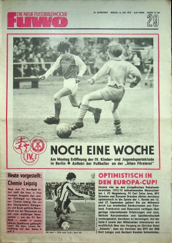 Fuwo Fussballwoche 29/1972