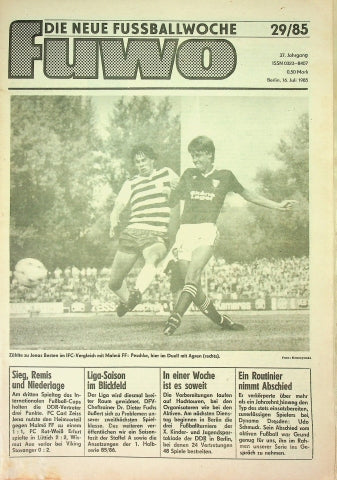 Fuwo Fussballwoche 29/1985