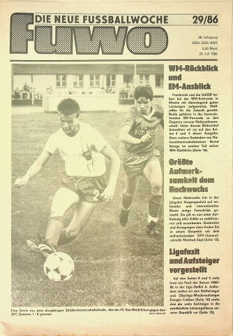 Fuwo Fussballwoche 29/1986