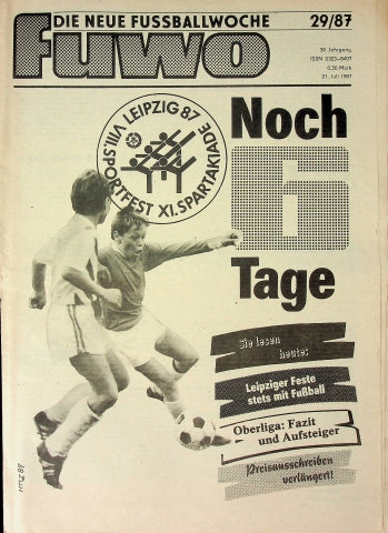 Fuwo Fussballwoche 29/1987