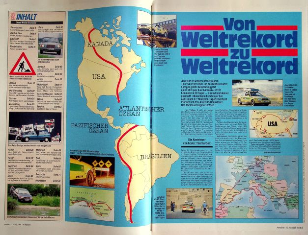 Inhaltsverzeichnis Auto Bild 29/1991
