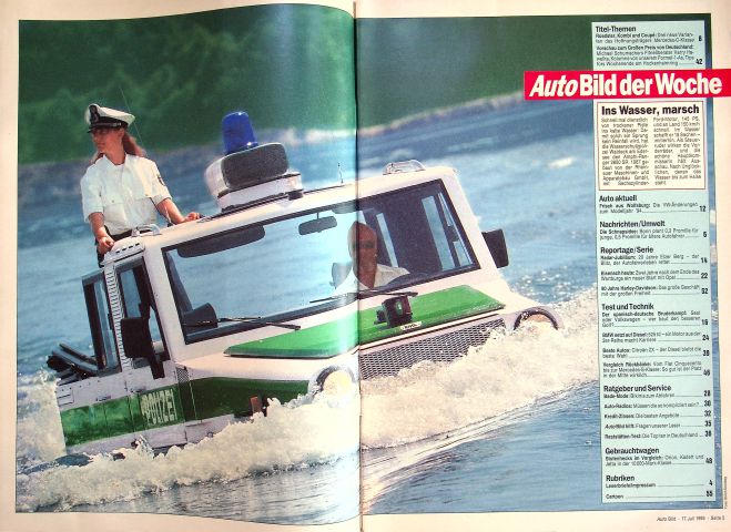 Inhaltsverzeichnis Auto Bild 29/1993