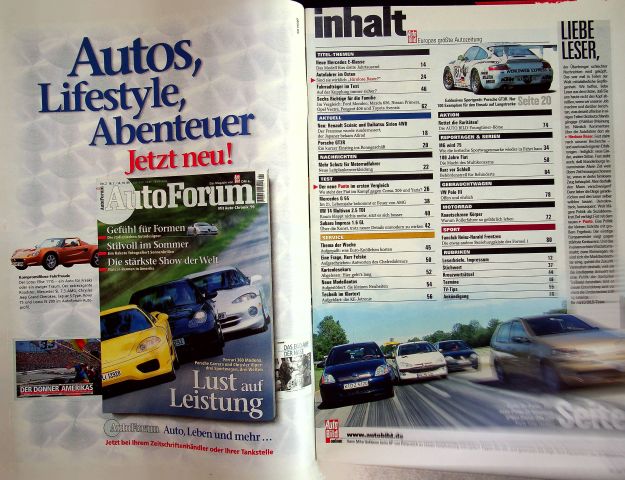 Inhaltsverzeichnis Auto Bild 29/1999