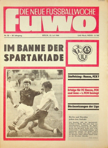 Fuwo Fussballwoche 30/1968