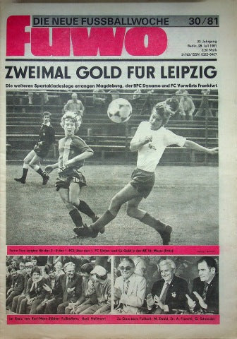 Fuwo Fussballwoche 30/1981