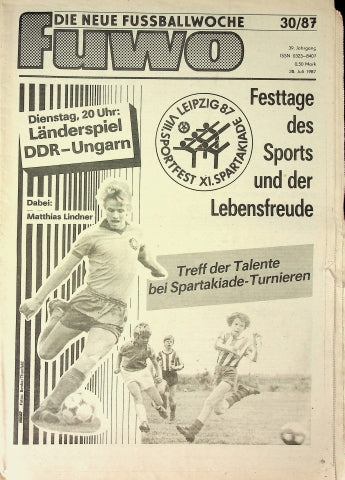 Fuwo Fussballwoche 30/1987