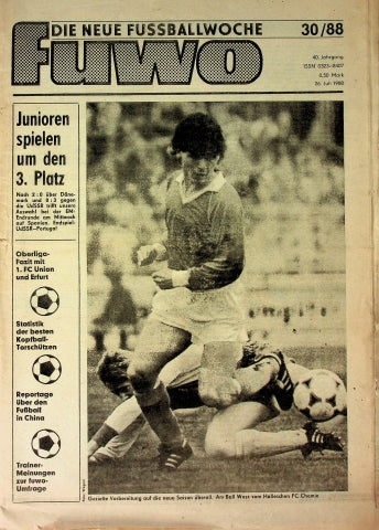 Fuwo Fussballwoche 30/1988