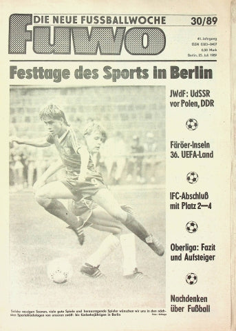 Fuwo Fussballwoche 30/1989