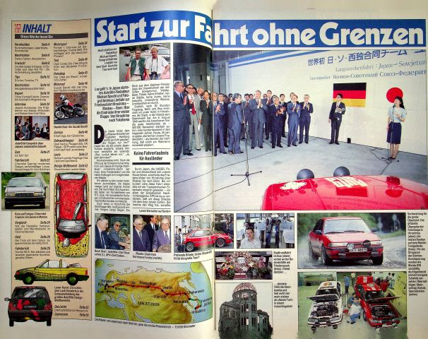 Inhaltsverzeichnis Auto Bild 30/1990