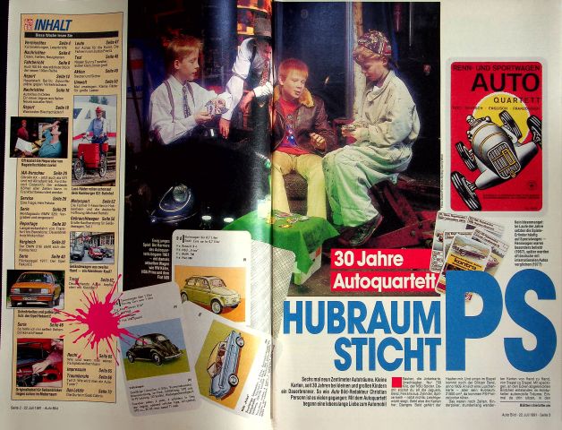 Inhaltsverzeichnis Auto Bild 30/1991