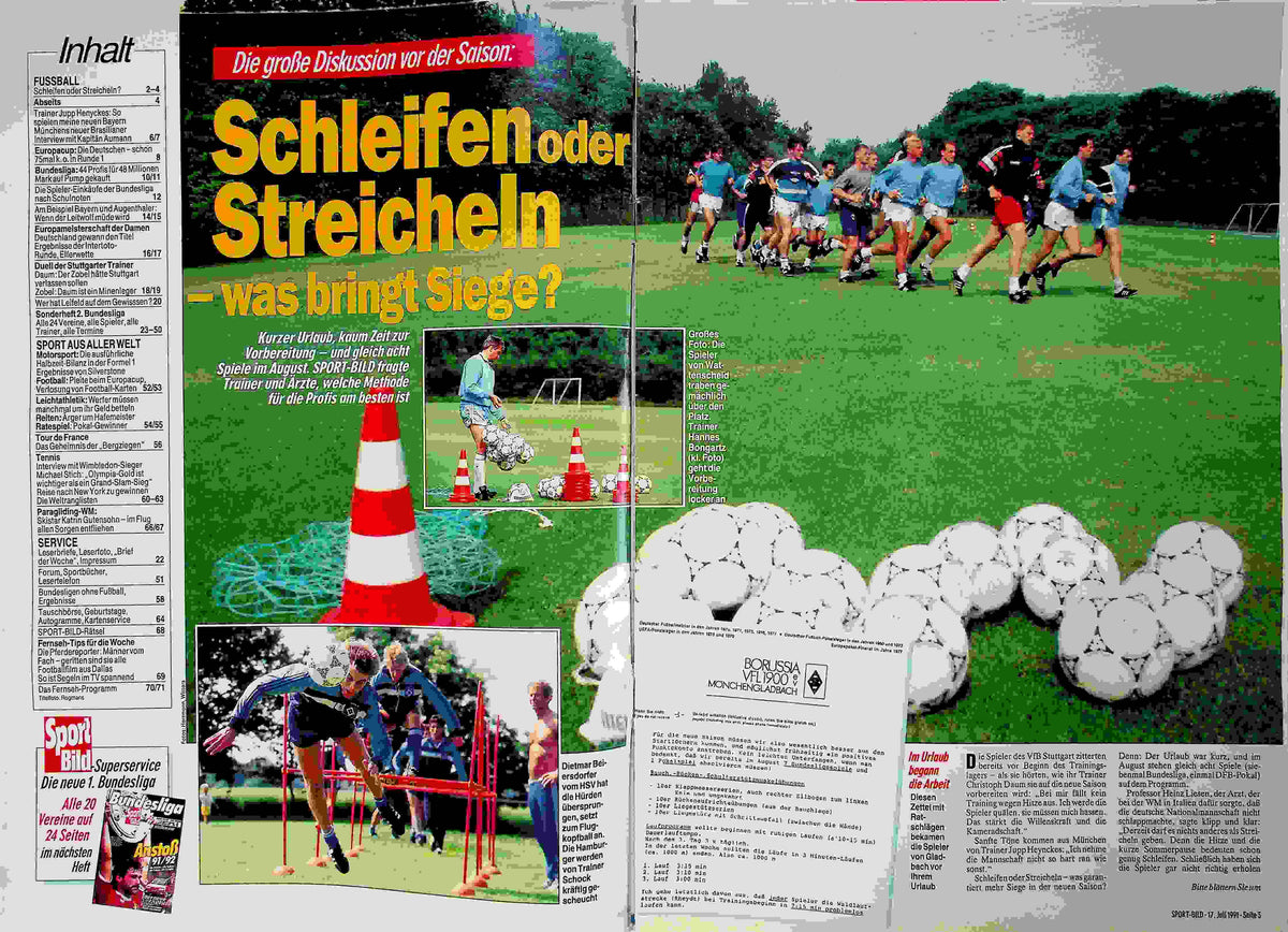 Inhaltsverzeichnis Sport Bild 30/1991