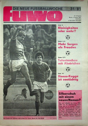 Fuwo Fussballwoche 31/1981