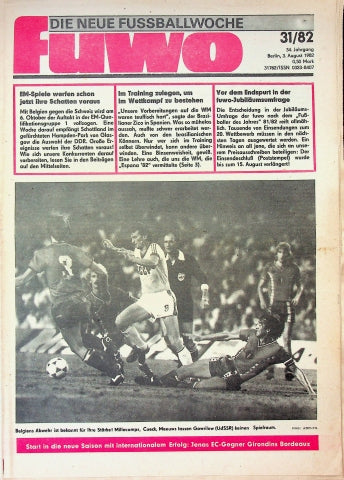 Fuwo Fussballwoche 31/1982