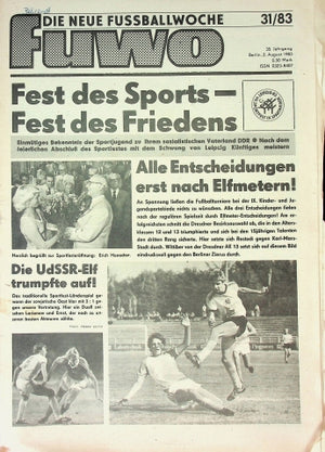 Fuwo Fussballwoche 31/1983