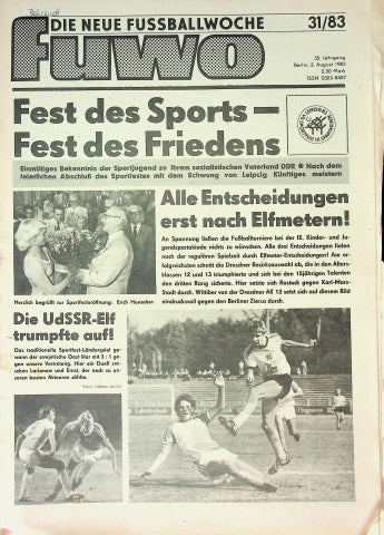 Fuwo Fussballwoche 31/1983