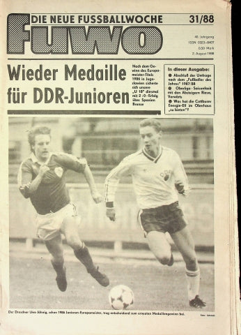 Fuwo Fussballwoche 31/1988