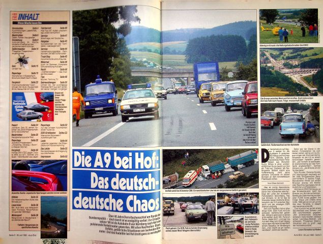 Inhaltsverzeichnis Auto Bild 31/1990