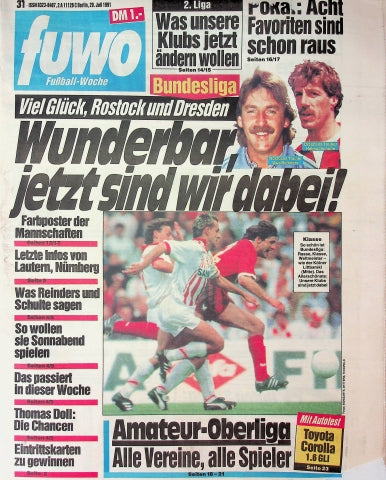 Fuwo Fussballwoche 31/1991