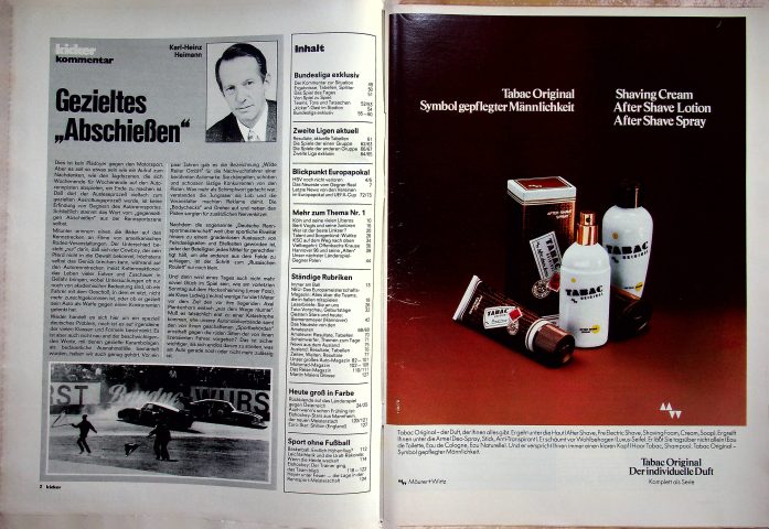 Inhaltsverzeichnis Kicker 32/1980