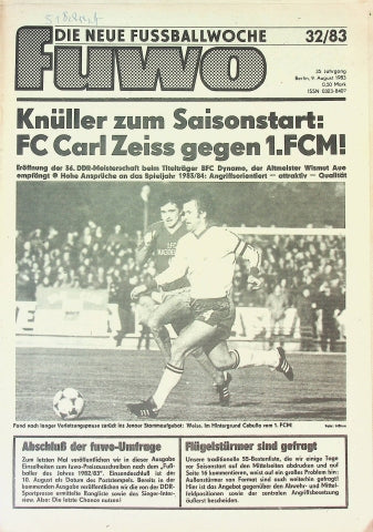 Fuwo Fussballwoche 32/1983