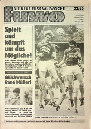 Fuwo Fussballwoche 32/1986