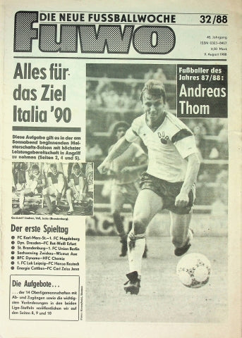 Fuwo Fussballwoche 32/1988