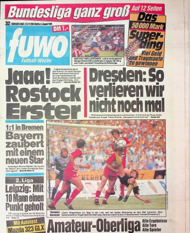 Fuwo Fussballwoche 32/1991