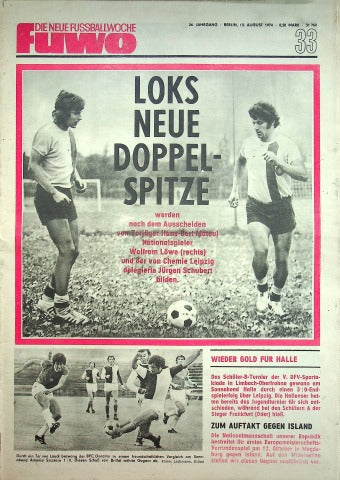 Fuwo Fussballwoche 33/1974