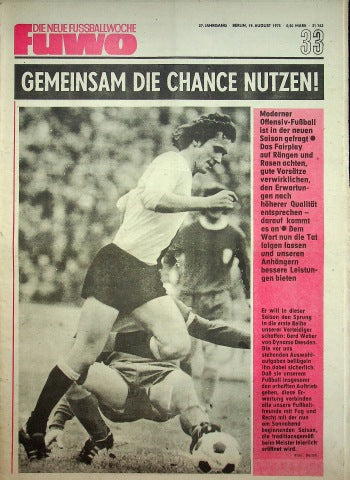 Fuwo Fussballwoche 33/1975