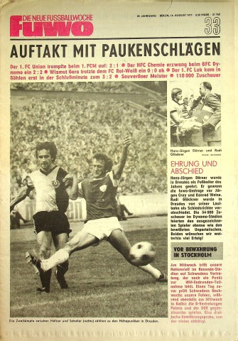 Fuwo Fussballwoche 33/1977