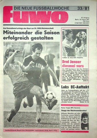 Fuwo Fussballwoche 33/1981