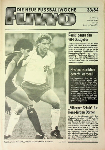 Fuwo Fussballwoche 33/1984