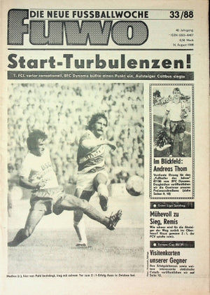 Fuwo Fussballwoche 33/1988