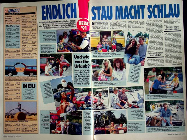 Inhaltsverzeichnis Auto Bild 33/1991
