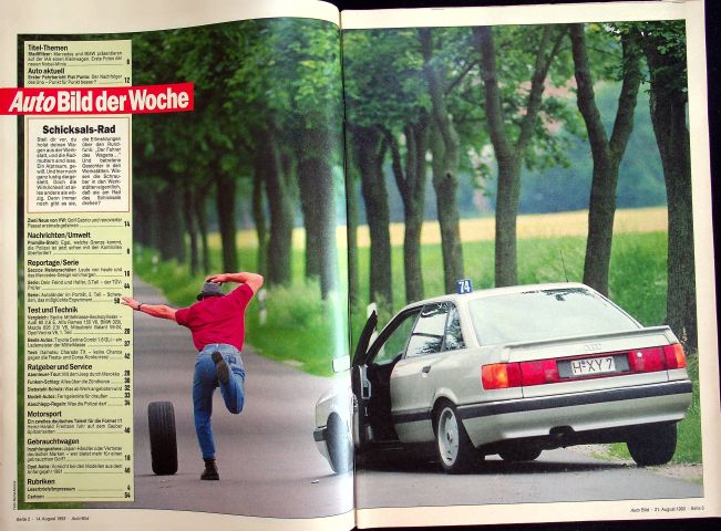 Inhaltsverzeichnis Auto Bild 33/1993