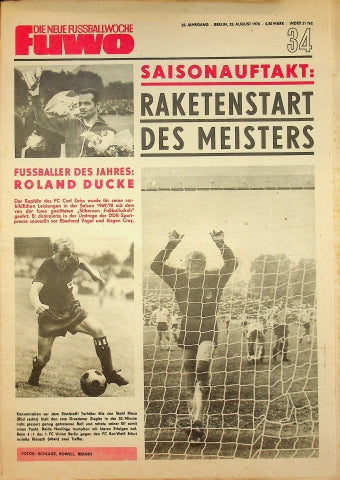 Fuwo Fussballwoche 34/1970