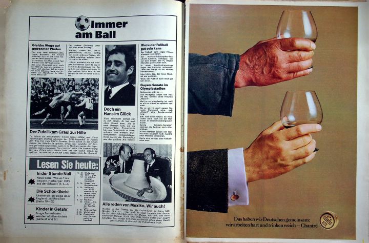 Inhaltsverzeichnis Kicker 34/1970