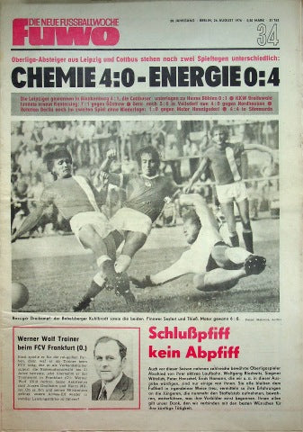 Fuwo Fussballwoche 34/1976