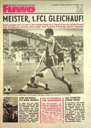 Fuwo Fussballwoche 34/1977