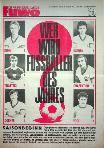 Fuwo Fussballwoche 34/1980