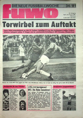 Fuwo Fussballwoche 34/1981