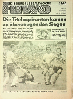 Fuwo Fussballwoche 34/1984