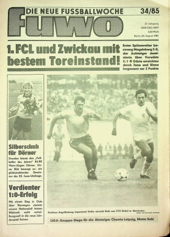 Fuwo Fussballwoche 34/1985