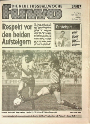 Fuwo Fussballwoche 34/1987