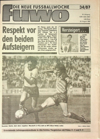 Fuwo Fussballwoche 34/1987