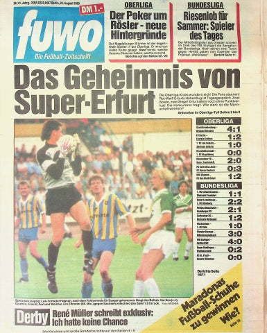 Fuwo Fussballwoche 34/1990