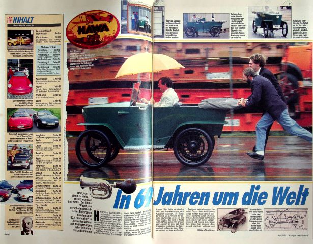 Inhaltsverzeichnis Auto Bild 34/1991
