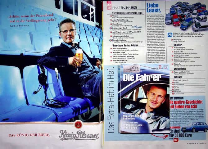Inhaltsverzeichnis Auto Bild 34/2005